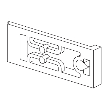 M172 PERF. 12 CLIPS-ON LOCK FOR PANEL   