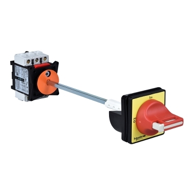 TeSys Vario - emergency stop switch disconnector - 25 A - back of enclosure             