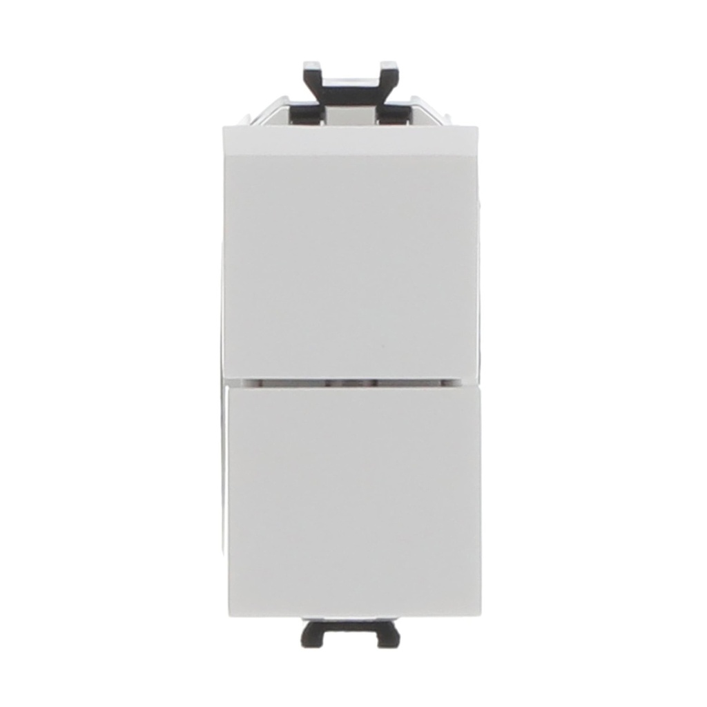 Double single-pole push switches, NO+NO,  16A - 250V~