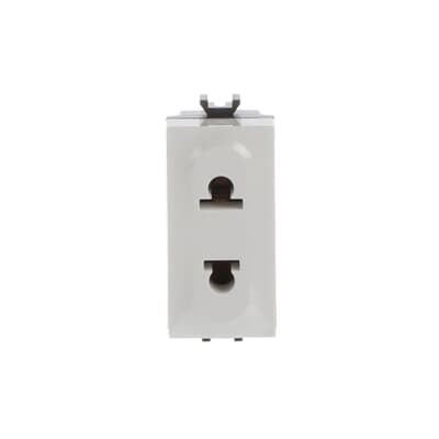Socket-outlet Euro American 2P+E, 16A, dual amp., P17/11 type