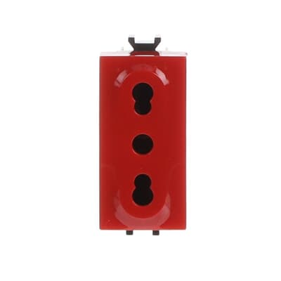 2P+E socket outlets,10/16A - 250V~, P17/P11 type, colouredfor pri