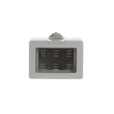IP55 wall box, 3 places, 3 modules width