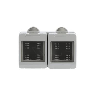IP55 wall box, 4 places, 4 modules width