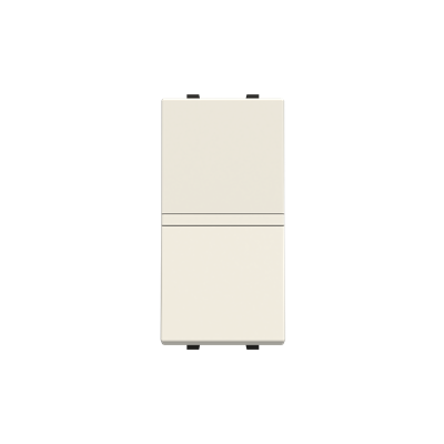 Push-button, NC, SP without symbol - 1M - Total White