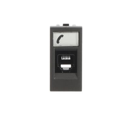 Telephone outlet RJ12 - 1M - Anthracite