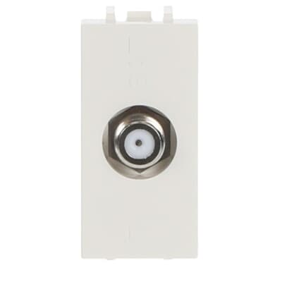 TV terminal outlet F-type - 1M - White