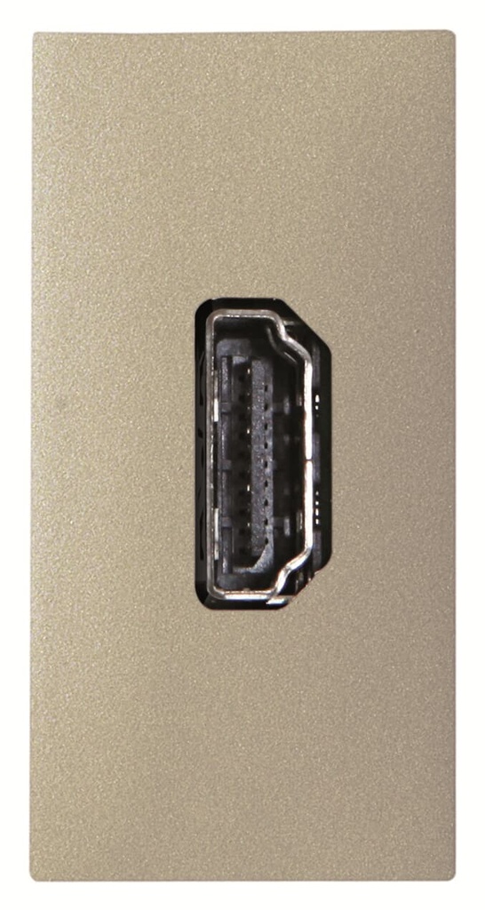 HDMI female-female connection unit - 1M - Champagne