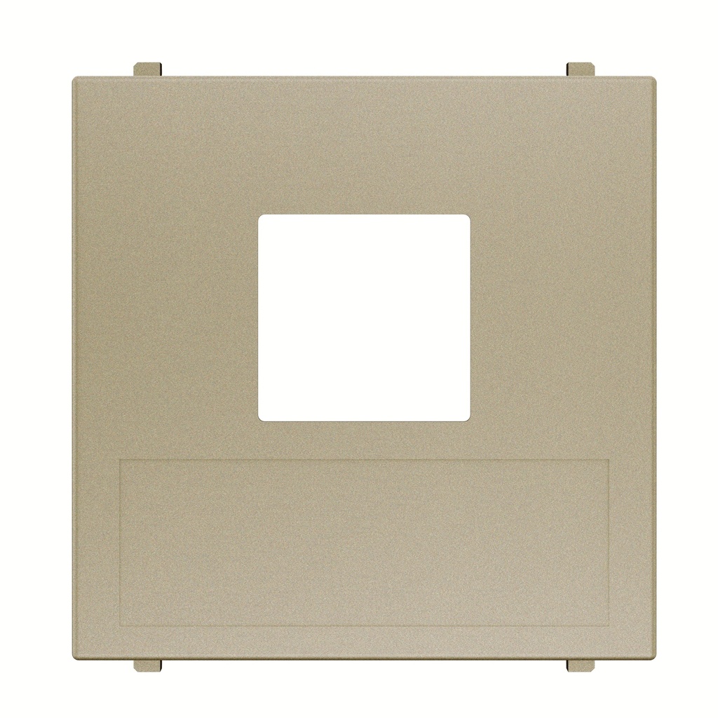 Cover plate for data outlet 1-gang - 2M - Champagne