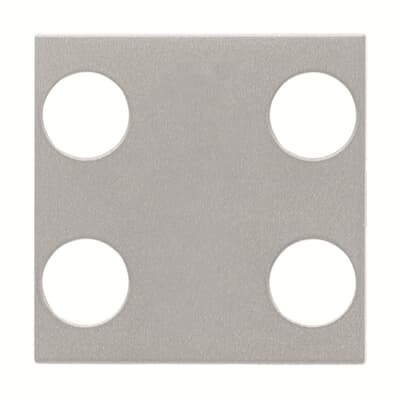 Cover plate - KNX 2/4-gang sensors - 2M - Silver