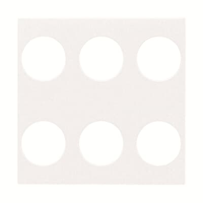Cover plate - KNX 3-gang sensors - 2M - White