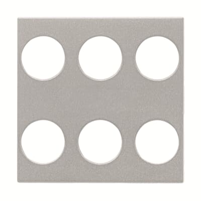 Cover plate - KNX 3-gang sensors - 2M - Silver