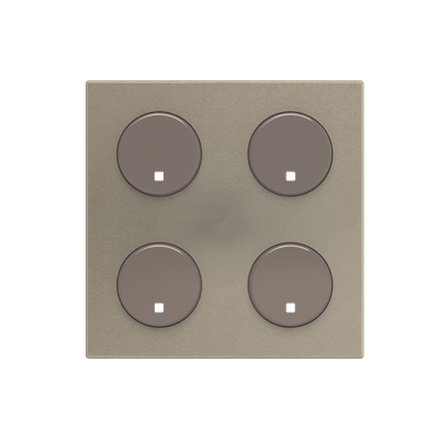 Cover plate - free@home 2-gang sensors - 2M - Champagne