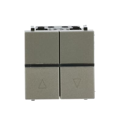Switch blind  control 2-gangs - 2M - Champagne