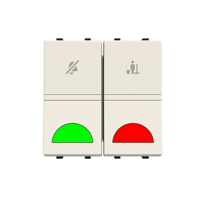 DND/MUR selector with indicator LED - 2M - Total White