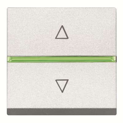 Electronic blind control 1-gang - 2M - White