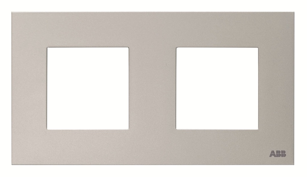 Frame 2-gang / 2+2-modules - Silver