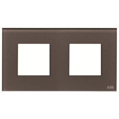 Frame 2-gang / 2+2-modules - Noble - Coffee Glass