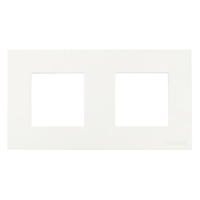 Frame 2-gang / 2+2-modules - Basic - White