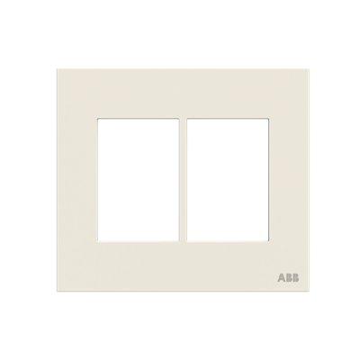 Frame - 2-gang / 3+3-modules - White