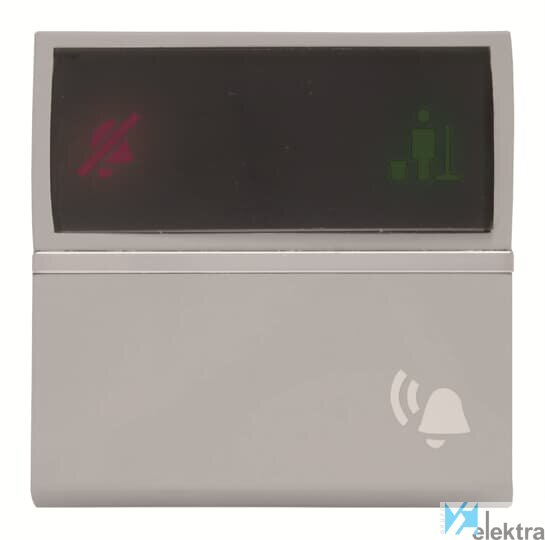 Bell push-button with DND/MUR LED indicator - 2M - Silver
