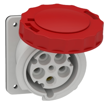 [81283] SOCLE PRISE ENC. INC. 63A 3PNT 380-415V 