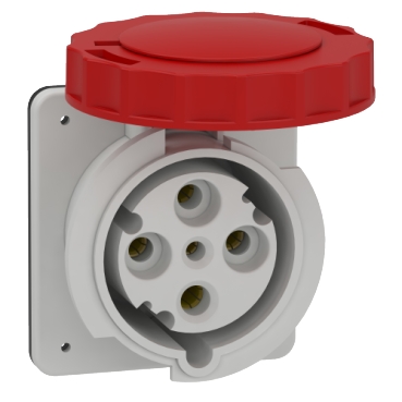 [81682] SOCLE PRISE ENC. DROIT 63A 3PT 380-415V 