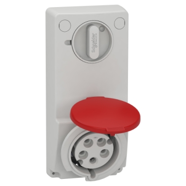 [82047] SOCKET UNIKA W/INTERLOCK 32A 3P-N-E 380-