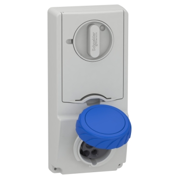 [82181] SOCKET UNIKA W/INTERLOCK 16A 2P-E 200-25
