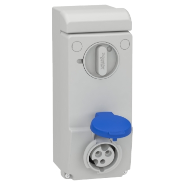 [83031] SOCKET UNIKA W/INTERLOCK 16A 3P-E 200-25