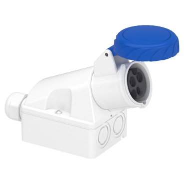 [83154] SOCKET WALL MOUNT 16A 2P-N-E 200-220V IP
