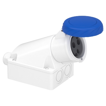 [83166] SOCKET WALL MOUNT 32A 2P-E 200-250V IP67