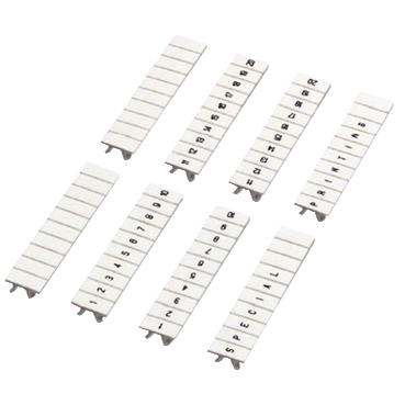 [NSYTRAB510] CLIP IN MARKING STRIP, 5MM, 10 CHARACTER