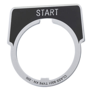 [9001KN201] 30MM LEGEND PLATE - START               