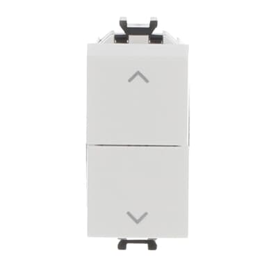 [2CSK1018CH] Double single-pole push switches,NO+NO,  16A - 250V~, with interl