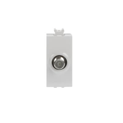 [2CSK1119CH] Co-axial TV/SAT socket-outlet, with current passing direct, female c