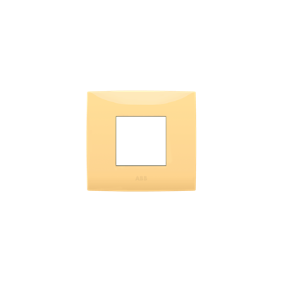 [2CSK0211CH] Cover plate, 2 modules, YELLOW