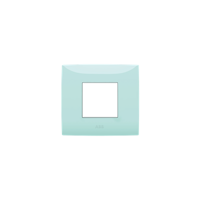 [2CSK0213CH] Cover plate, 2 modules, GREEN