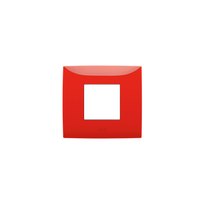 [2CSK0205CH] Cover plate, 2 modules, RED