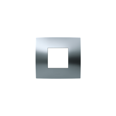 [2CSK0216CH] Cover plate, 2 modules, CHROME satin finish