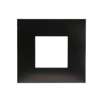 [2CSK0218CH] Cover plate, 2 modules, METAL BLACK satin finish