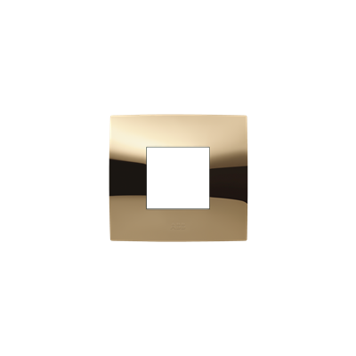 [2CSK0253CH] Cover plate, 2 modules, GOLD gloss finish
