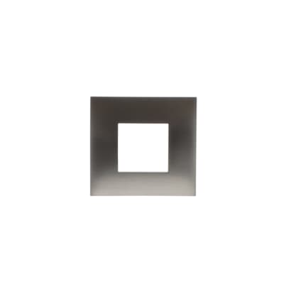 [2CSK0219CH] Cover plate, 2 modules, Brushed Stainless
