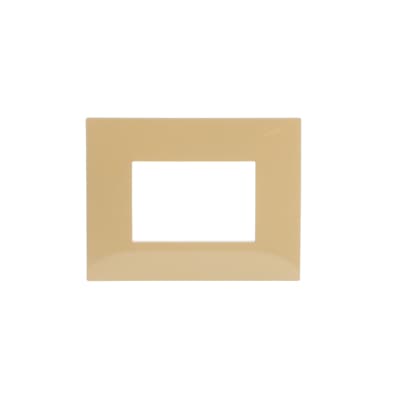 [2CSK0311CH] Cover plate, 3 modules, YELLOW