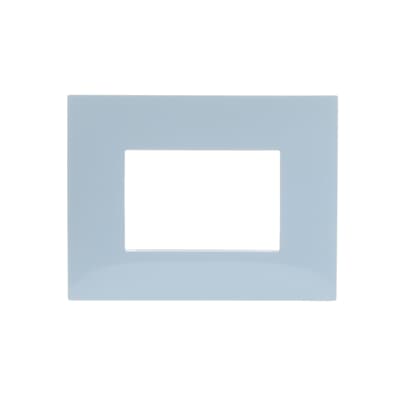 [2CSK0314CH] Cover plate, 3 modules, AZURE