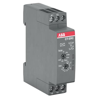 [1SVR508100R0000] CT-ERC.12 Time relay, ON-delay 1c/o, 24-48VDC/24-240VAC (Repla