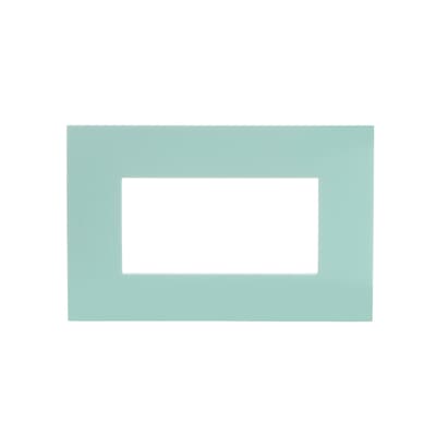 [2CSK0413CH] Cover plate, 4 modules, GREEN