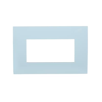 [2CSK0414CH] Cover plate, 4 modules, AZURE