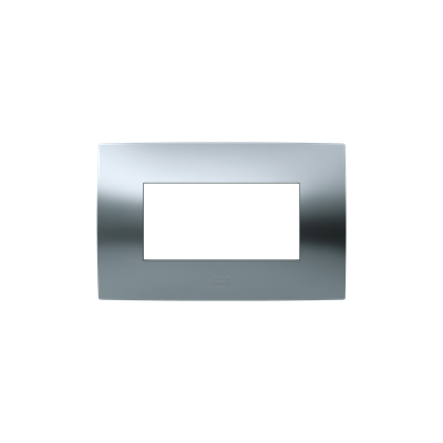 [2CSK0416CH] Cover plate, 4 modules, CHROME satin finish