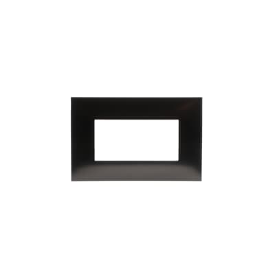 [2CSK0418CH] Cover plate, 4 modules, METAL BLACK satin finish