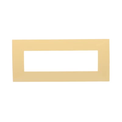 [2CSK0711CH] Cover plate, 7 modules, YELLOW